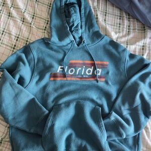 State of Mind Teal Hoodie with Florida Graphic